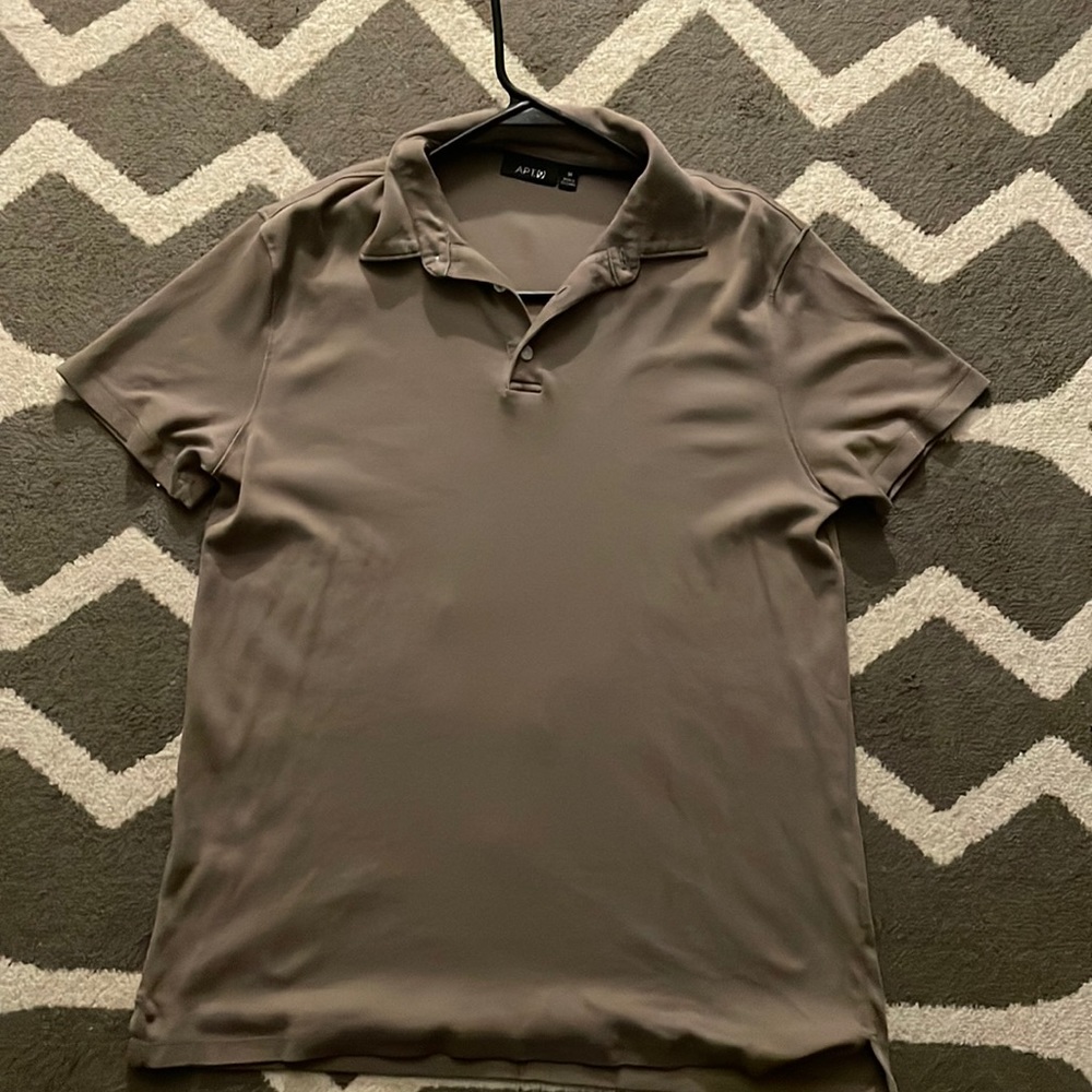 Simple brown collared shirt